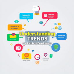 A visually striking poster showcasing the various characteristics of trends and their significance to national development