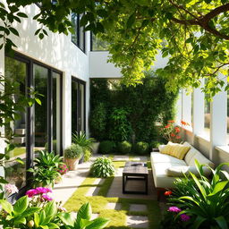 A cozy, modern flat with a beautiful garden