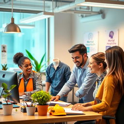 A harmonious scene depicting the connection between occupational safety and mental health
