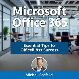 A visually engaging book cover for 'Microsoft Office 365 by Michael Scofield: Essential Tips for Office 365 Success'