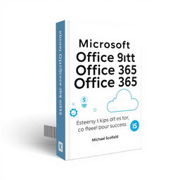 A clean and engaging book cover design for 'Microsoft Office 365: Essential Tips for Office 365 Success' by Michael Scofield
