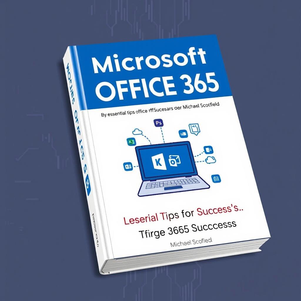 An engaging book cover for 'Microsoft Office 365 by Michael Scofield: Essential Tips for Office 365 Success'