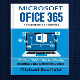 An engaging book cover for 'Microsoft Office 365 by Michael Scofield: Essential Tips for Office 365 Success'