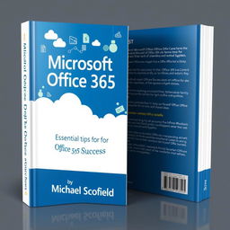 A clean and modern book cover design for 'Microsoft Office 365: Essential Tips for Office 365 Success' by Michael Scofield