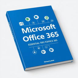 A modern and engaging book cover design for 'Microsoft Office 365: Essential Tips for Office 365 Success' by Michael Scofield