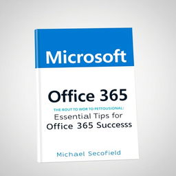 A modern and engaging book cover design for 'Microsoft Office 365: Essential Tips for Office 365 Success' by Michael Scofield