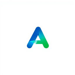 A modern, sleek logo design featuring the letter 'A'