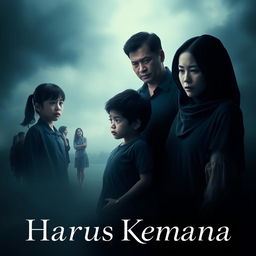 A dramatic movie poster for a film titled 'Harus Kemana'