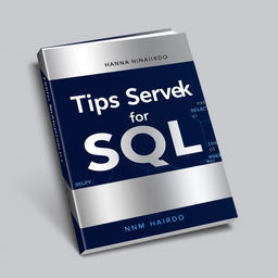 An impressive, professionally designed book cover for 'Tips and Tricks for SQL Server' by Hanna Hairdo