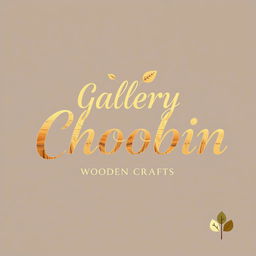A logo design for 'Gallery Choobin', a wooden crafts store