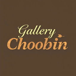 A logo design for 'Gallery Choobin', a wooden crafts store
