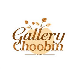A logo design for 'Gallery Choobin', a wooden crafts store