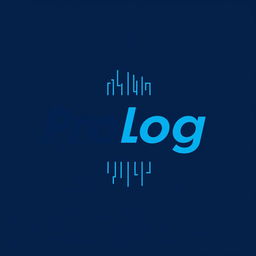 A sleek and modern logo design for the ProLog programming language, featuring bold typography