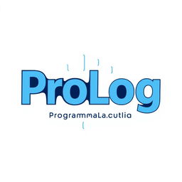 A sleek and modern logo design for the ProLog programming language, featuring bold typography