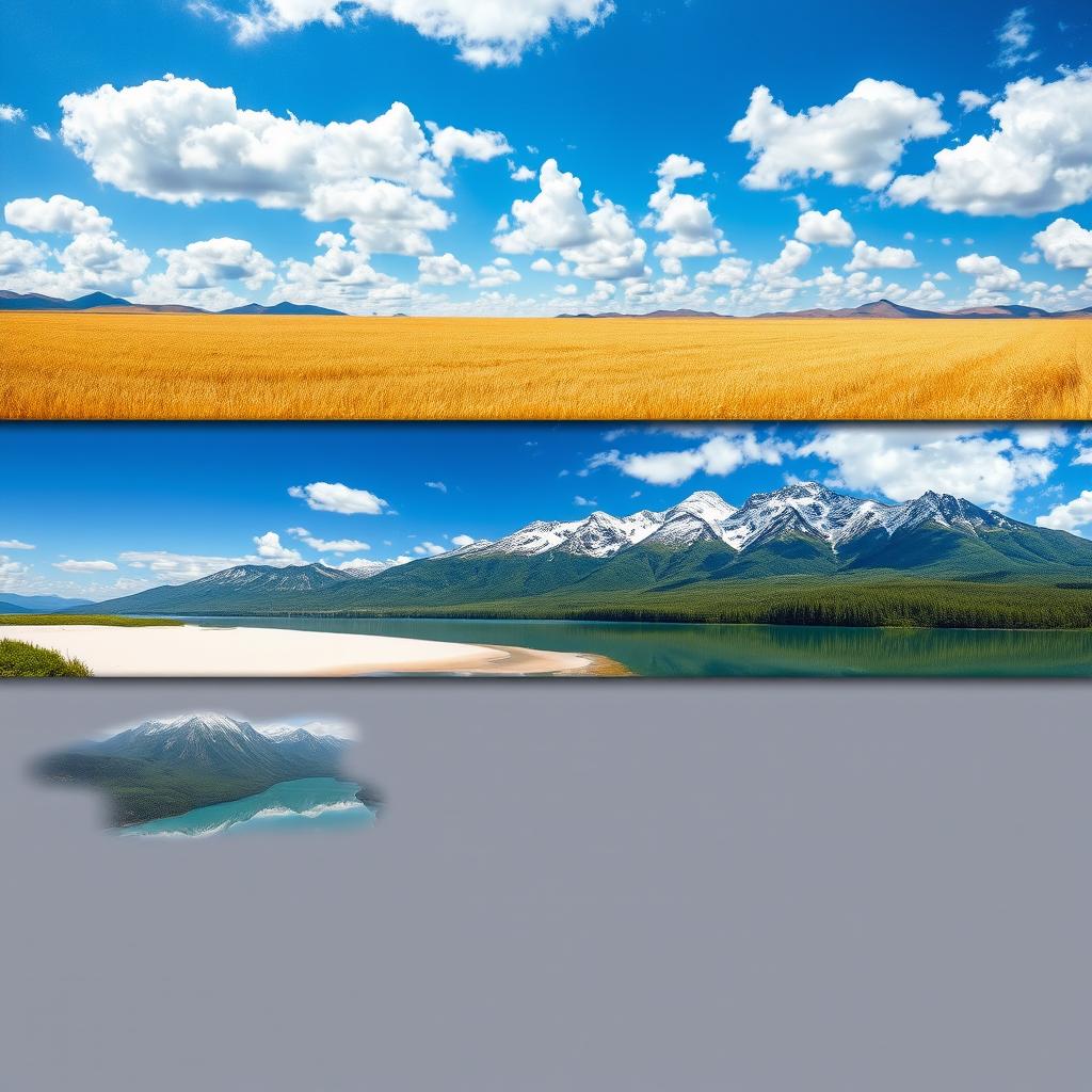 A collection of breathtaking landscapes showcasing nature's beauty