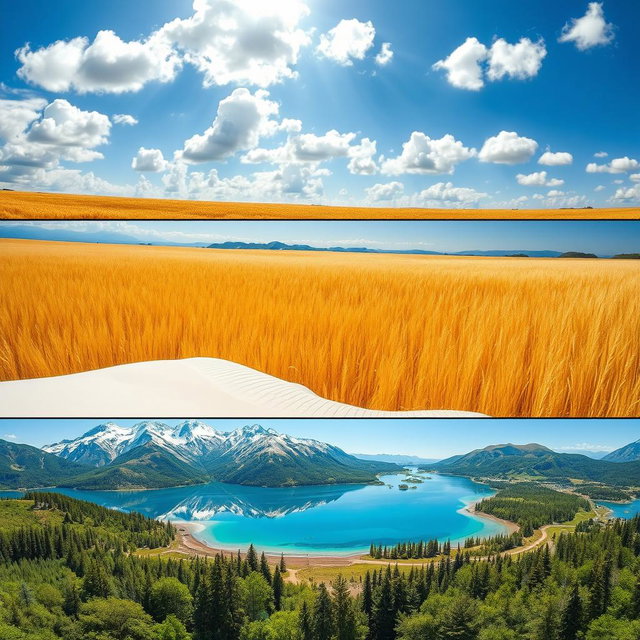 A collection of breathtaking landscapes showcasing nature's beauty