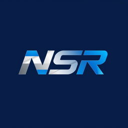 A modern and sleek logo design for an engineering company featuring the letters 'NSR' prominently