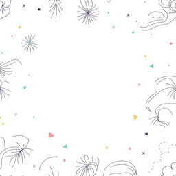 A clean, white background adorned with intricate and attractive patterns suitable for psychological content