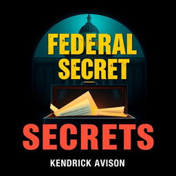 A realistic image depicting a darkened government building or a mysterious vault, hinting at secrets