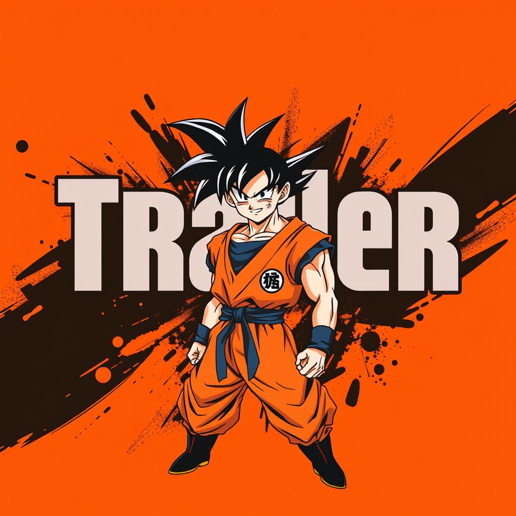 A striking and vibrant cartel design featuring a black and orange color scheme