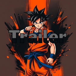 A captivating cartel design featuring a black and orange color scheme
