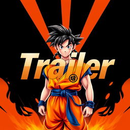 A vibrant cartel design featuring a bold black and orange background