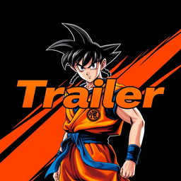 A vibrant cartel design featuring a bold black and orange background