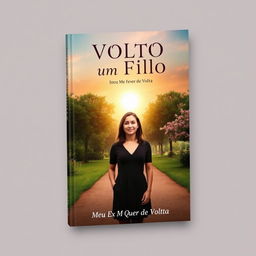 An eye-catching book cover design featuring the title 'Volto com um Filho Meu Ex Me Quer de Volta'