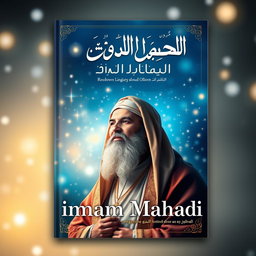 A magazine cover themed around Imam Mahdi, showcasing an artistic representation of Imam Mahdi in a serene and ethereal environment