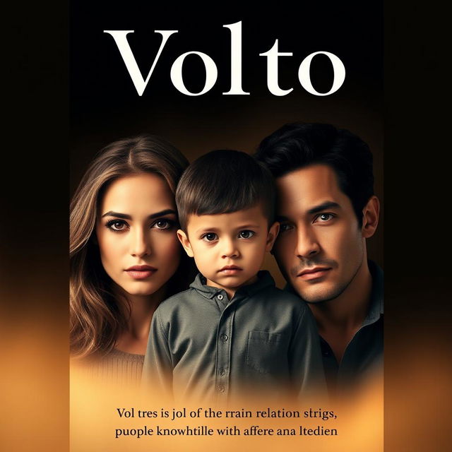 A book cover design featuring the title 'Volto' prominently displayed at the top
