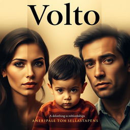 A book cover design featuring the title 'Volto' prominently displayed at the top