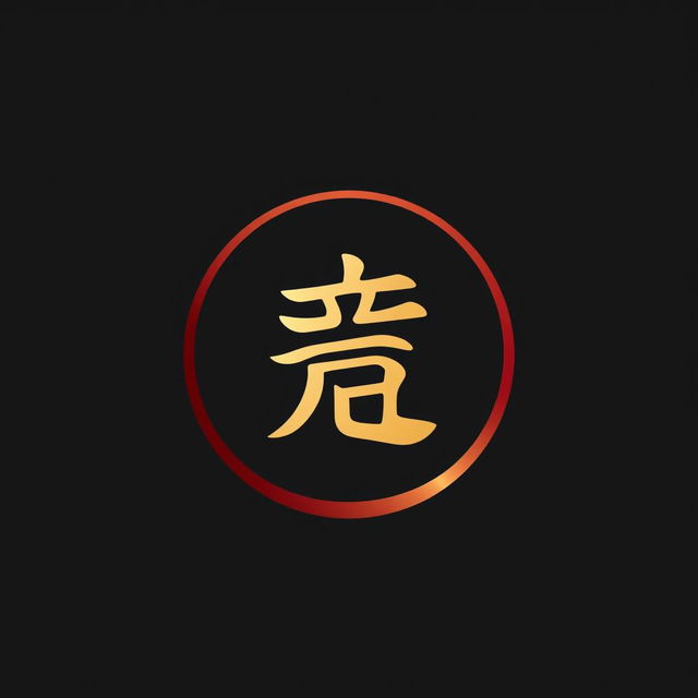 Logo design featuring the symbol 合, elegantly integrated into a circular shape