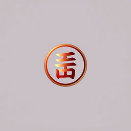 Logo design featuring the symbol 合, elegantly integrated into a circular shape