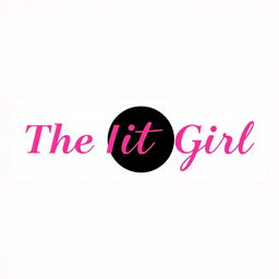 A stylish and modern logo for a brand named 'The It Girl'