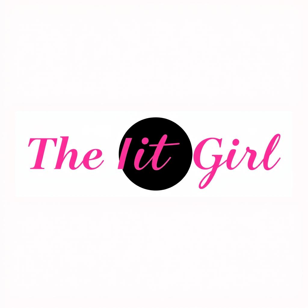 A stylish and modern logo for a brand named 'The It Girl'