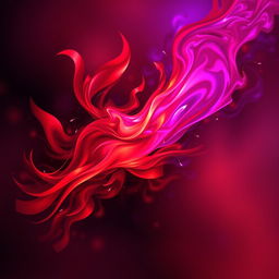 An abstract representation of intense emotion, showcasing vibrant colors and dynamic shapes that evoke passion and energy