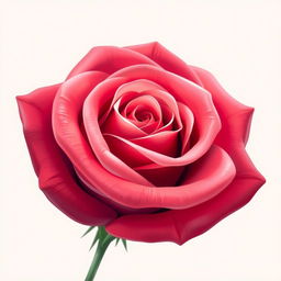 A close-up illustration of a beautifully stylized rose, symbolizing femininity and beauty, with intricate details showcasing soft petals and delicate textures