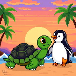 A vibrant pixel art landscape, perfect for a podcast backdrop