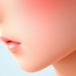 A highly detailed, high-resolution close-up of a character skin texture inspired by Koikatsu, showcasing realistic and vibrant skin tones with natural imperfections, subtle pores, and a soft sheen