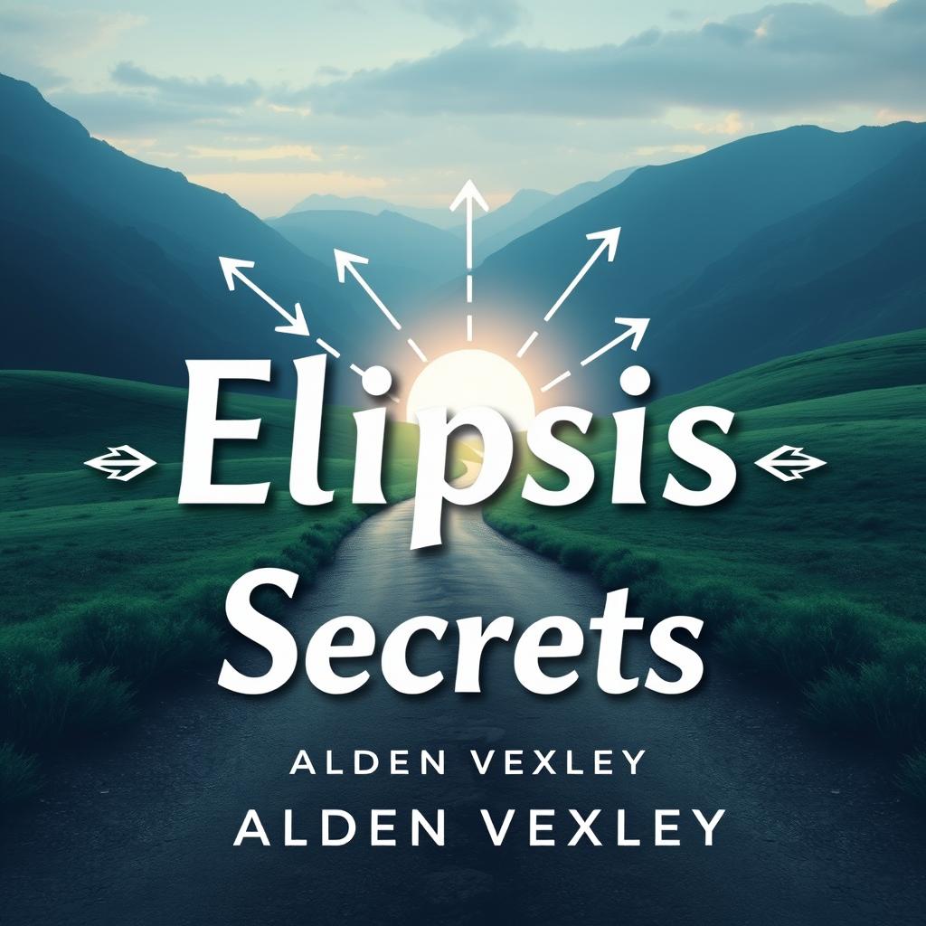 A flat book cover design titled 'Elipsis Secrets' by Alden Vexley