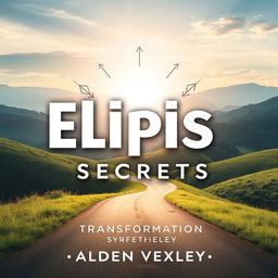 A flat book cover design titled 'Elipsis Secrets' by Alden Vexley