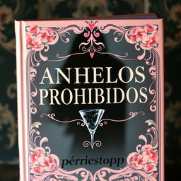 A beautifully designed book cover featuring the title 'ANHELOS PROHIBIDOS' in elegant, bold typography