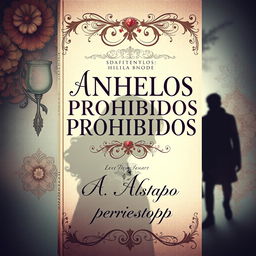 A beautifully designed book cover featuring the title 'ANHELOS PROHIBIDOS' in elegant, bold typography