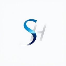 A sleek and modern logo design featuring the letters 'S' and 'H' entwined elegantly