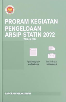 LAPORAN PELAKSANAAN PROGRAM KEGIATAN BIDANG PENGELOLAAN ARSIP STATIS TAHUN 2024