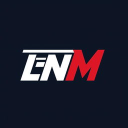 A modern and sleek logo design for a sports brand featuring the letters 'LNM'