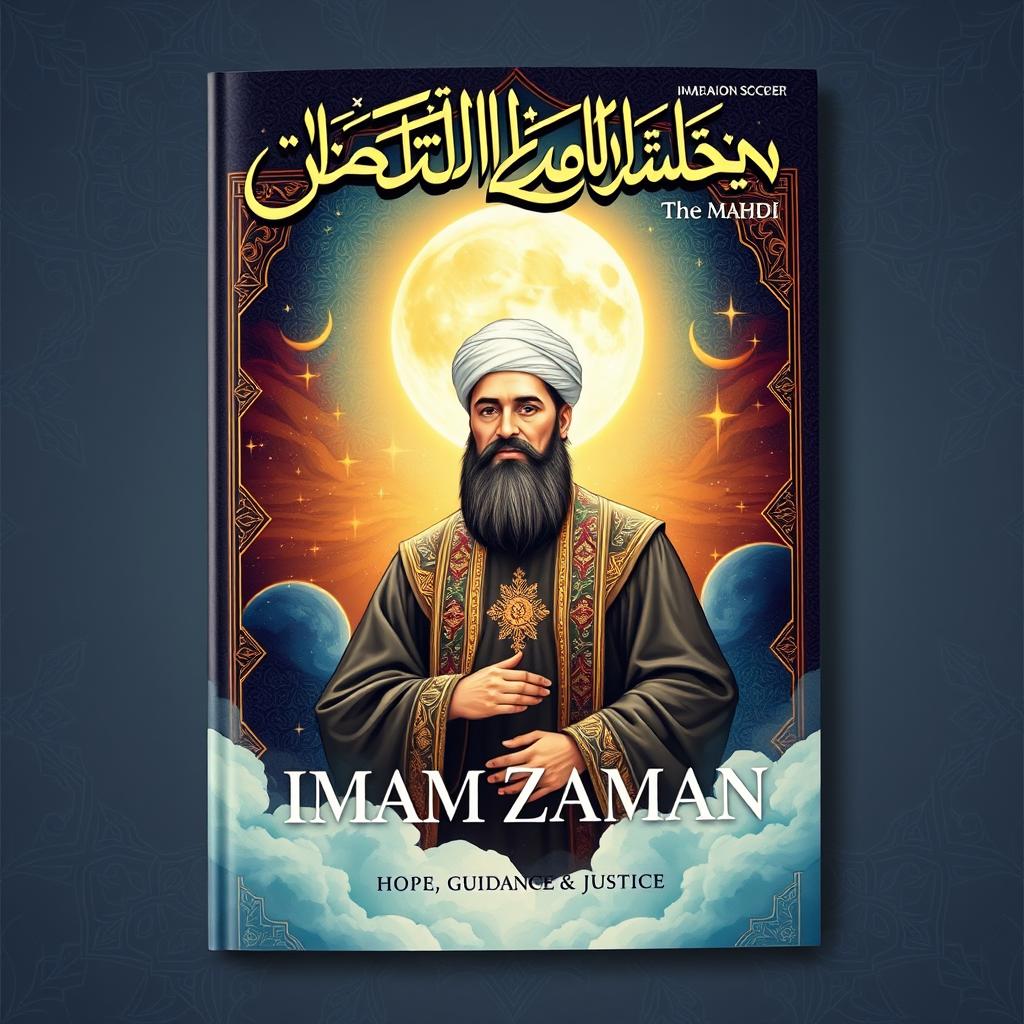 A captivating magazine cover featuring an artistic depiction of Imam Zaman (the Mahdi)
