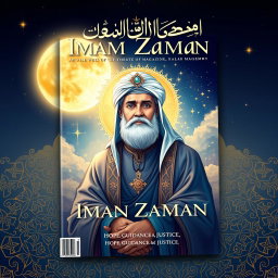 A captivating magazine cover featuring an artistic depiction of Imam Zaman (the Mahdi)