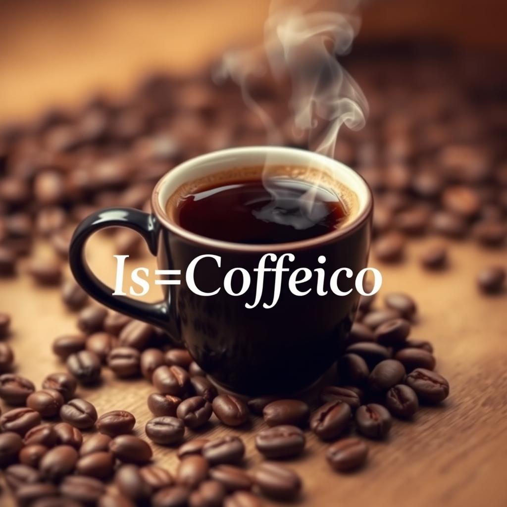 A beautifully crafted coffee cup filled with steaming rich brown coffee