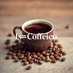 A beautifully crafted coffee cup filled with steaming rich brown coffee